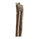 Gro&szlig;es, jagdliches Klappmesser (Praxe), norddeutsch, datiert 1699