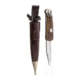 Klappmesser mit Scheide, deutsch, um 1900