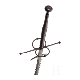 Kampf-Bidenh&auml;nder mit geflammter Klinge, Schweiz, um 1580