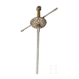 Eisengeschnittenes Glockenrapier, Niederlande/Flandern, Mitte 17. Jhdt.