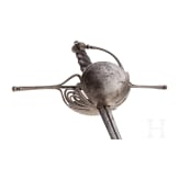 Schalenrapier mit Solinger Klinge, Italien, um 1650/60
