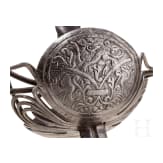 Schalenrapier mit Solinger Klinge, Italien, um 1650/60