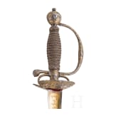 Galanteriedegen mit jagdlichem Eisenschnittdekor, Versailles, um 1720