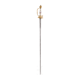 Galanteriedegen mit Porzellangriff, deutsch oder Frankreich, um 1750
