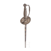 Silbermontierter Galanteriedegen, Frankreich, um 1780