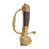 Vergoldeter Hirschf&auml;nger mit Scheide, Manberger in Frankfurt, um 1720