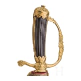 Vergoldeter Hirschf&auml;nger mit Scheide, Manberger in Frankfurt, um 1720