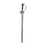 Silbermontierter Hirschf&auml;nger mit Solinger Klinge, deutsch, um 1740