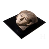H&ouml;lzerne Sarkophagmaske einer Frau, Sp&auml;tzeit, 664 - 332 v. Chr.