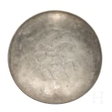 Silberschale mit Pferdedarstellung, sasanidisch, 4. - 7. Jhdt.