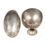 Silberkelch und -schale, sasanidisch, 6. - 7. Jhdt. n. Chr.