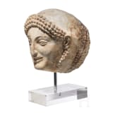 Archaischer Marmorkopf, Mitte 6. Jhdt. v. Chr.