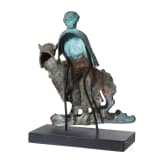 Bronzerelief des auf einem Panther reitenden Dionysos, hellenistisch, 1. Jhdt. v. Chr.