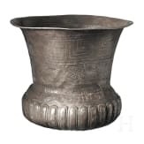 Silberphiale mit hohem Rand, griechisch, 5. - 4. Jhdt. v. Chr.