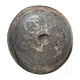 Silberne Phiale mit Lotusdekor, griechisch, 6. - 5. Jhdt. v. Chr.