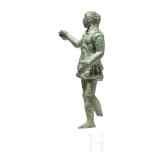 Bronzestatuette eines Kriegers, etruskisch, 3. - 2. Jhdt. v. Chr.