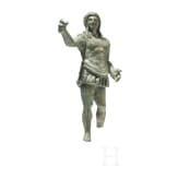 Bronzestatuette eines Kriegers, etruskisch, 3. - 2. Jhdt. v. Chr.