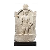 Grabstele eines Venators aus Marmor, r&ouml;misch, 3. Jhdt. n. Chr.