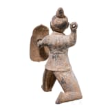 Figur eines Kriegers, China, Han-Zeit, um 220 n. Chr.