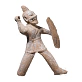 Figur eines Kriegers, China, Han-Zeit, um 220 n. Chr.