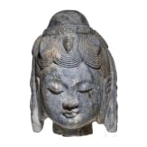 Kopf eines Bodhisattvas, China, wohl Shandong-Region, ca. 6. Jhdt.