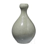 Gro&szlig;e Knoblauchmund-Vase mit Ge-Typus-Glasur und Yongzheng-Sechszeichenmarke (1678 - 1735), wahrscheinlich sp&auml;ter