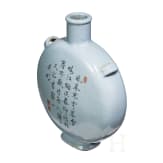 Mondflasche aus Guanware mit Qianlong-Sechszeichenmarke, China, wahrscheinlich aus der Zeit