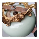 Gro&szlig;e Seladon-Doppelk&uuml;rbisvase, China, wohl Qianlong Periode (1736 - 1795)
