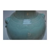 Gro&szlig;e Seladon-Vase, China, wohl 19. Jhdt.