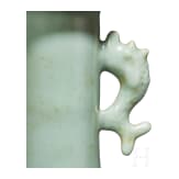 Longquan-Seladon-Mallet-Vase "Kinuta", China, wohl s&uuml;dliche Song-Dynastie