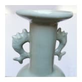 Longquan-Seladon-Mallet-Vase "Kinuta", China, wohl s&uuml;dliche Song-Dynastie