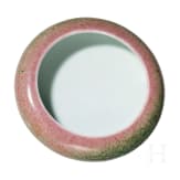 Pfirsichbl&uuml;tenfarben glasierte Pinselwaschschale mit Kangxi-Marke, China, wahrscheinlich aus dieser Zeit (1661 - 1772)