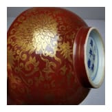 Schale mit Lotusbl&uuml;ten, China, wohl Ende 19./Anfang 20. Jhdt.