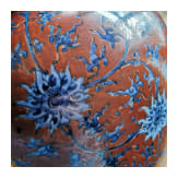 Sehr gro&szlig;e Vase mit Lotusbl&uuml;ten, China, wohl sp&auml;te Ming-Dynastie
