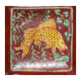 Eisenrot glasierte Schale mit Fischen, China, wohl Ende 19./Anfang 20. Jhdt.