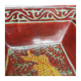 Eisenrot glasierte Schale mit Fischen, China, wohl Ende 19./Anfang 20. Jhdt.