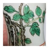 Famille-rose-Meiping-Vase mit Vogel und Bl&uuml;ten, China, wohl Yongzheng-Periode