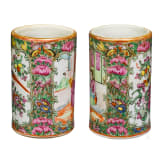 Ein Paar Pinselwascher im Famille-rose-Stil, China, um 1900