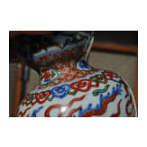 Doppelk&uuml;rbis-Wucai-Vase mit Jiajing-Sechszeichenmarke, China, 20. Jhdt.