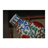Doppelk&uuml;rbis-Wucai-Vase mit Jiajing-Sechszeichenmarke, China, 20. Jhdt.