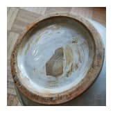 Birnenf&ouml;rmige blau-wei&szlig;e Vase (Ping) mit Drache, China, wohl Yuan-Dynastie
