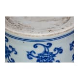 Blau-wei&szlig;e Meiping-Vase im Ming-Stil, China, wahrscheinlich 19./20. Jhdt.