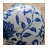 Blau-wei&szlig;e Meiping-Vase im Ming-Stil, China, wahrscheinlich 19./20. Jhdt.
