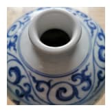 Blau-wei&szlig;e Meiping-Vase im Ming-Stil, China, wahrscheinlich 19./20. Jhdt.