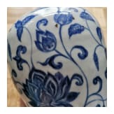Blau-wei&szlig;e Meiping-Vase im Ming-Stil, China, wahrscheinlich 19./20. Jhdt.