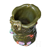 Pinselbecher mit Pflaumen und Flederm&auml;usen, China, wohl Republikzeit (1912 - 1949)