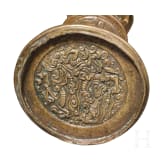 Archaische Gu-Vase aus vergoldeter Bronze, China, Ming-Dynastie, 15./16. Jhdt.