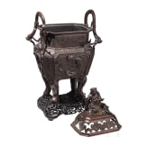 Gro&szlig;er Weihrauchbrenner aus Bronze, China, 19. Jhdt.