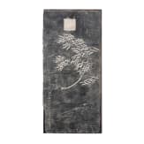 Steinabreibung auf Xuan-Papier mit Bambuszweigen, China, wohl Qing-Dynastie