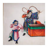Ein Paar Temperabilder auf Reispapier, China, 18. Jhdt.